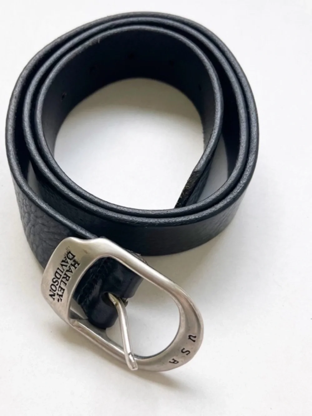 Harley Davidson Black Leather Belt size 36 motorcycle bike biker rider